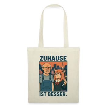 Peter Lustlos in Japan – Zuhause ist besser - Stoffbeutel - Natur - Vorne