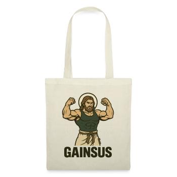 Muscular saint with bodybuilder pose - Tote Bag - nature - Front