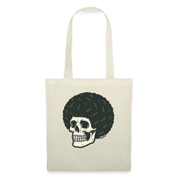 Le crâne aux cheveux ronds des profondeurs - Sac en tissu - nature - Devant
