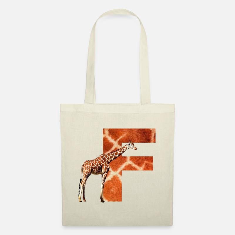 giraffe f - Stoffbeutel - Natur