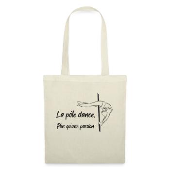 La pôle dance passions - Sac en tissu - nature - Devant