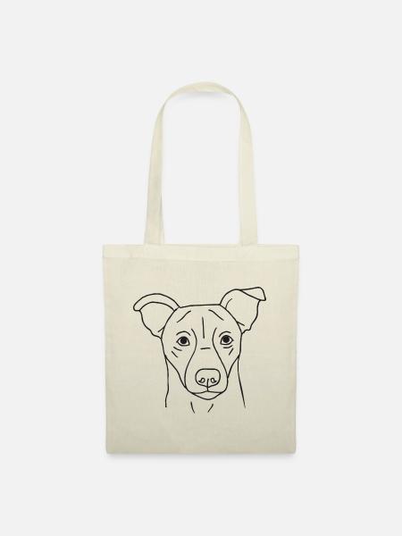 Jack Russell Terrier - Stoffbeutel - Natur