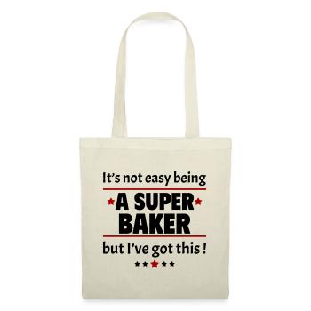 Not easy to be a super baker - Tote Bag - nature - Front