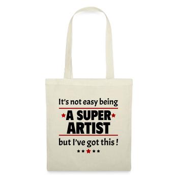 Not easy to be a super artist - Tote Bag - nature - Front