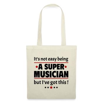 Not easy to be a super musician - Tote Bag - nature - Front
