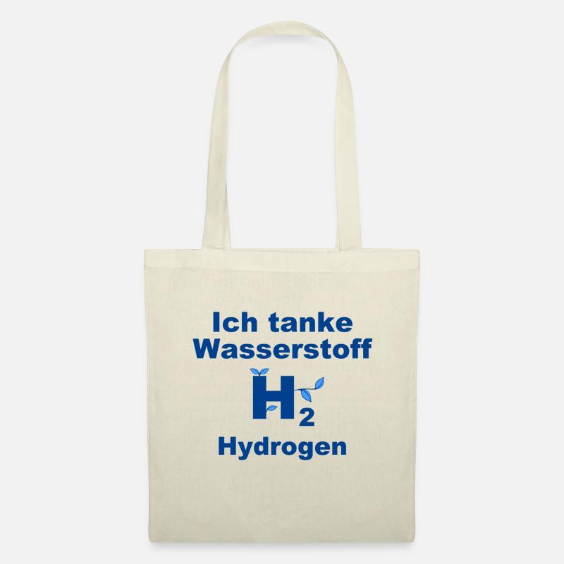 Ich tanke Wasserstoff H2 Hydrogen - Stoffbeutel - Natur
