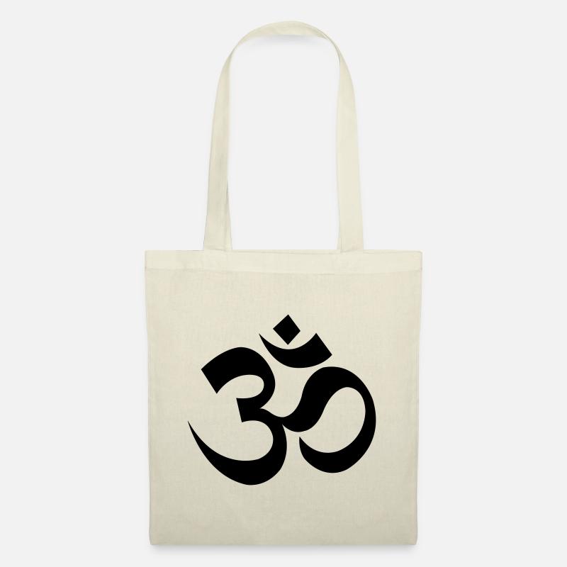 Om, Mantra, 23 Farben frei wählbar - Stoffbeutel - Natur