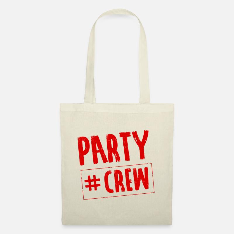 Party Crew Feiern - Stoffbeutel - Natur