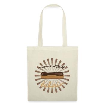 Mon message éclair - Sac en tissu - nature - Devant