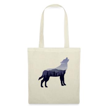 Wolf Berge Wald Mystik Rudel Wölfe Natur Geschenk - Stoffbeutel - Natur - Vorne