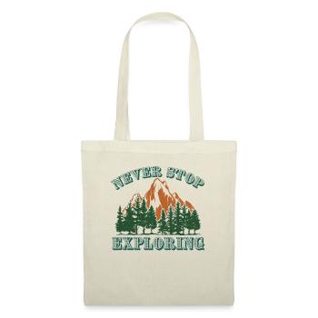Never stop exploring mountains hiking - Tote Bag - nature - Front