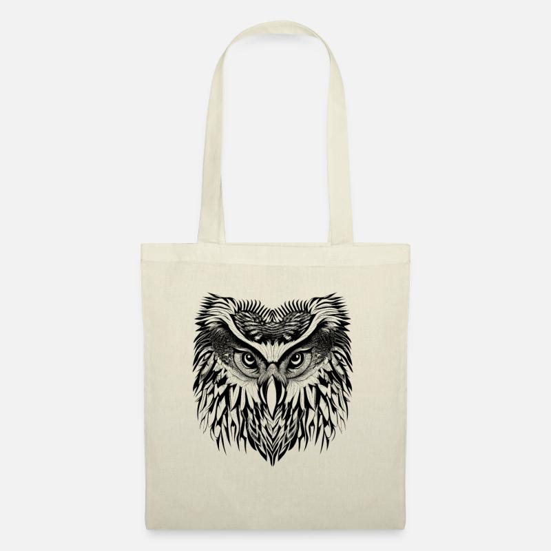 Owl Eagle owl owl drawn - Tote Bag - nature