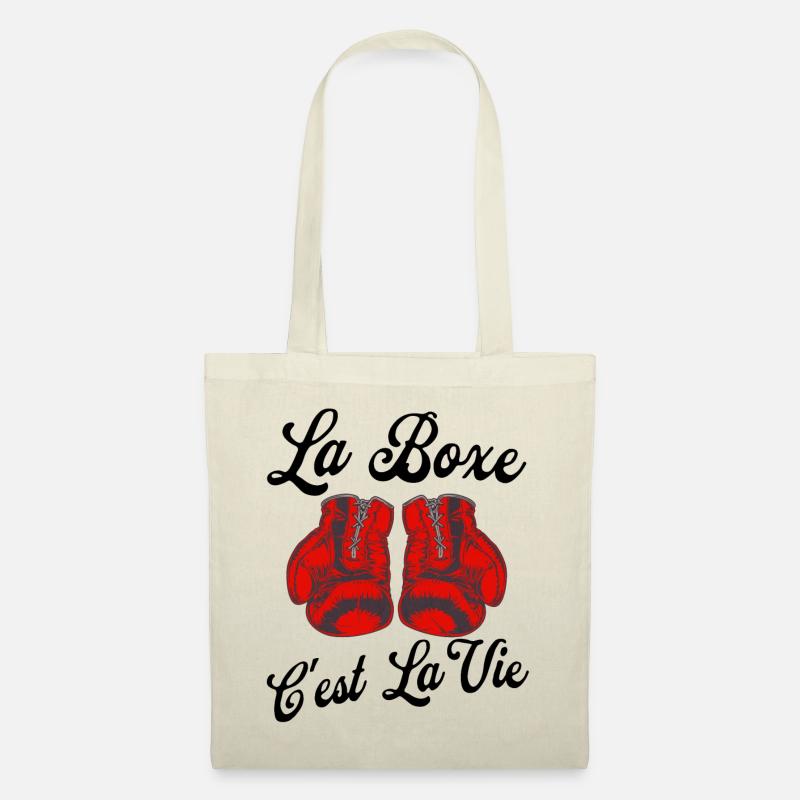 La boxe c'est la vie - Sac en tissu - nature
