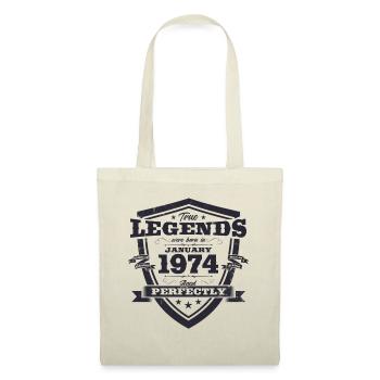 50th Birthday Legend January Vintage 1974 - Tote Bag - nature - Front