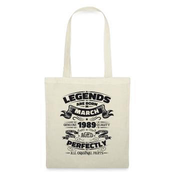 35th Birthday Legendary Since March Born in 1989 - Tote Bag - nature - Front