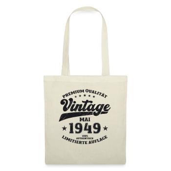 Vintage Mai 1949 Jahrgang 1949 Geburtstag 1949 - Stoffbeutel - Natur - Vorne