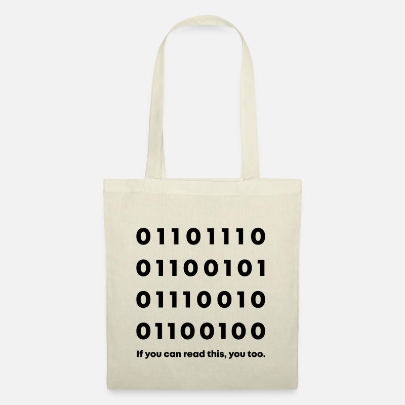 Binärcode Nerd - Stoffbeutel - Natur