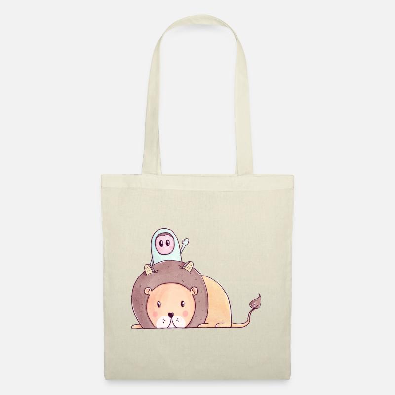 The Tiny Adventures - Funny Lion - Tote Bag - nature