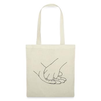 Hand mit Pfote - Stoffbeutel - Natur - Vorne