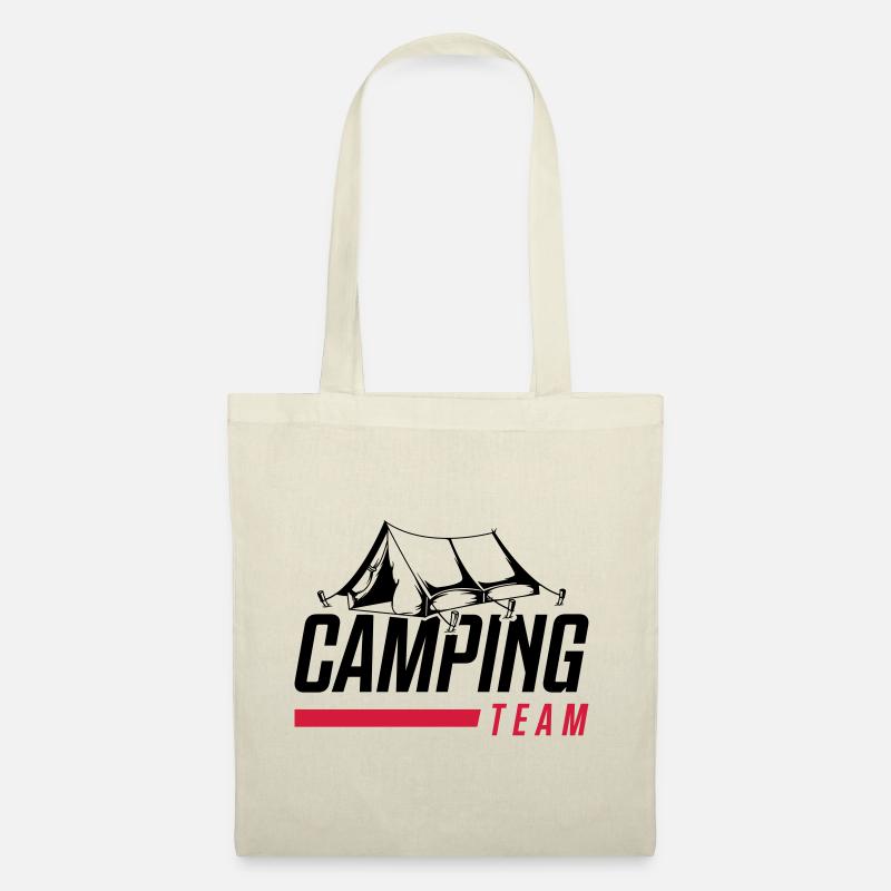 zelt camping team - Stoffbeutel - Natur
