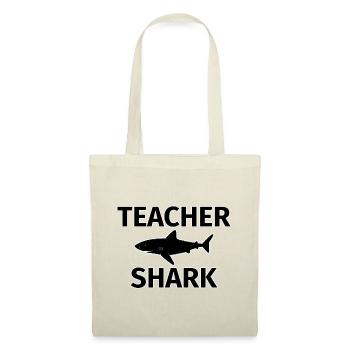 Requin enseignant. Cadeaux sympas pour les professeurs. - Sac en tissu - nature - Devant