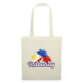 Philippines Drapeau philippin Mabuhay I Cadeau - Sac en tissu - nature - Devant