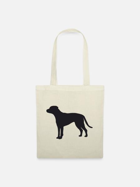 American Staffordshire Terrier Silhouette - Stoffbeutel - Natur