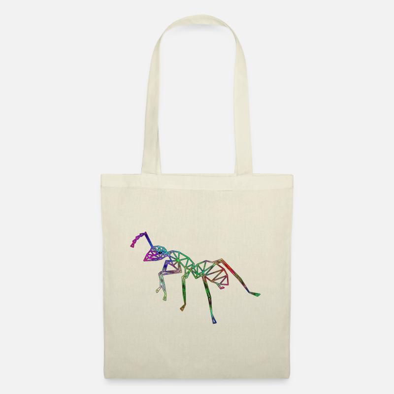Gitter Ameise Neon Farben - Stoffbeutel - Natur