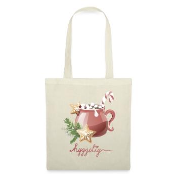 Cacao chaud, hygge, hyggelig - Sac en tissu - nature - Devant