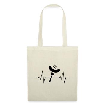 saucisse griller puls - Sac en tissu - nature - Devant