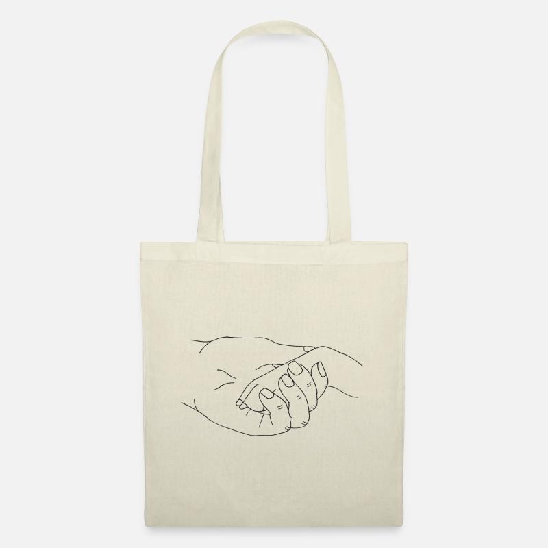 Hand mit Pfote - Stoffbeutel - Natur