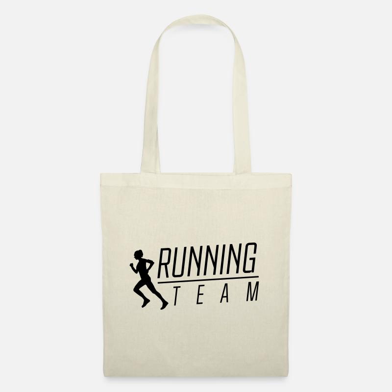 running team - Stoffbeutel - Natur