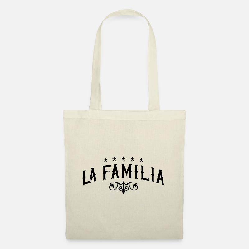 la familia - Stoffbeutel - Natur