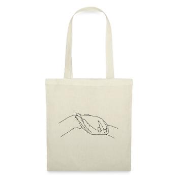 Hand mit Pfote - Stoffbeutel - Natur - Vorne