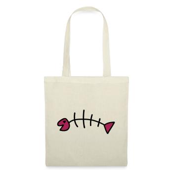 Fish Bones Love - Tote Bag - nature - Front