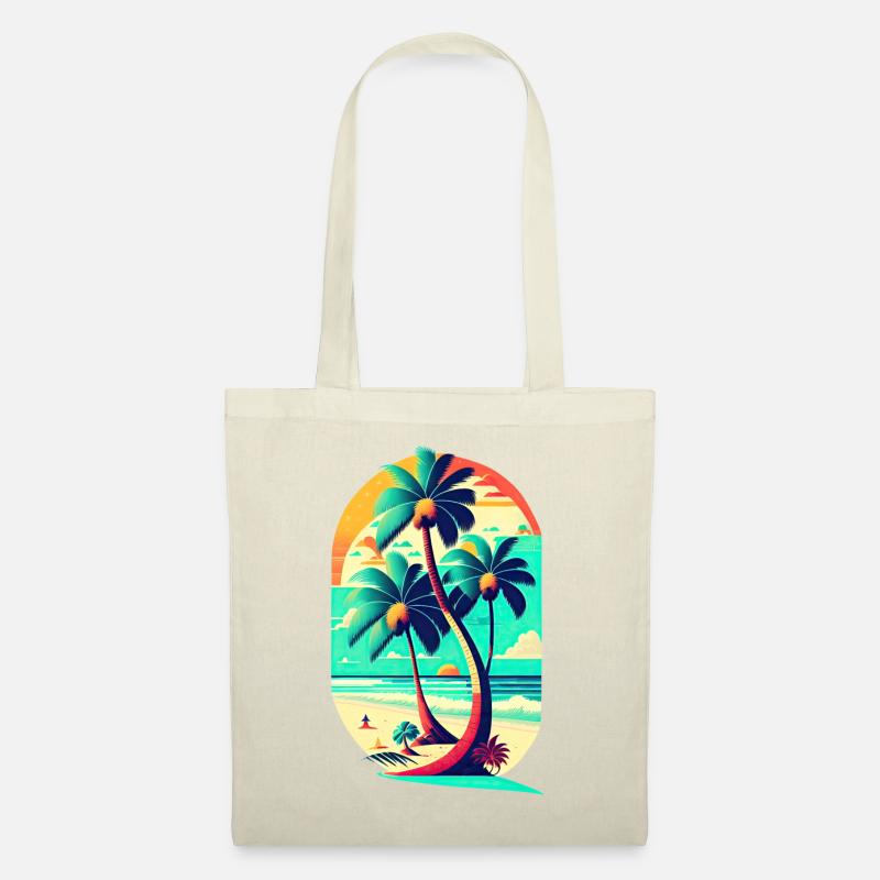 Beach Palms - Stoffbeutel - Natur