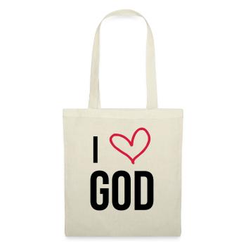 Christlich / Christ / Katholisch / Religion - Stoffbeutel - Natur - Vorne