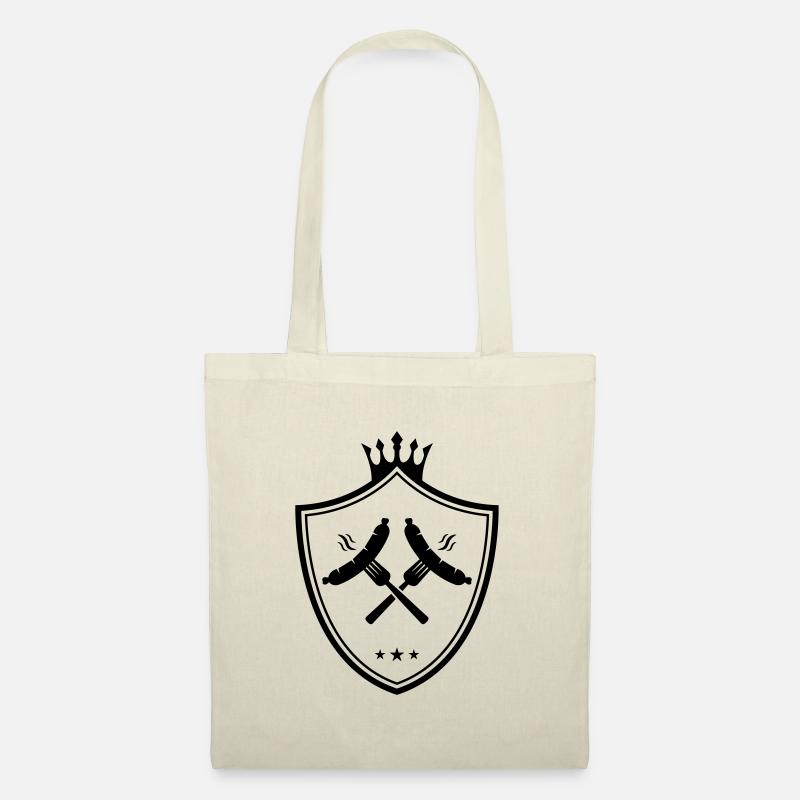 bratwurst symbole blason saucisse currywurst - Sac en tissu - nature