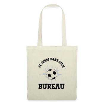 je serai dans mon bureau - Sac en tissu - nature - Devant