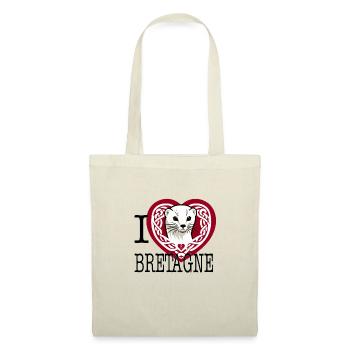 I Love Bretagne Ermine Celtique - Tote Bag - nature - Front