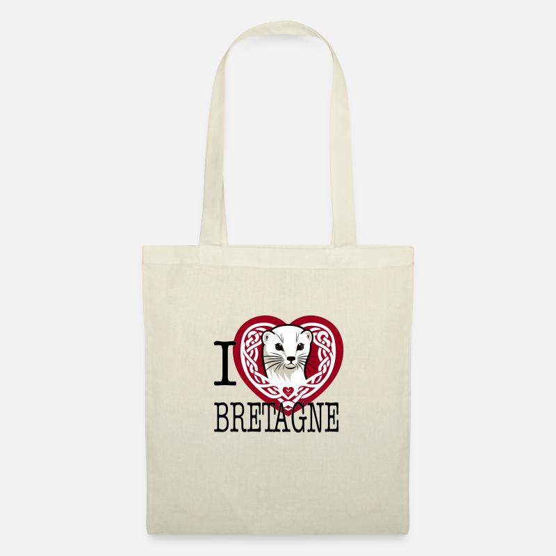 I Love Bretagne Ermine Celtique - Tote Bag - nature