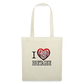 I Love Brittany Celtic Tribal Heart - Tote Bag - nature - Front