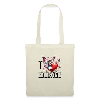 I Love Bretagne Coeur de Fee Heidi - Tote Bag - nature - Front