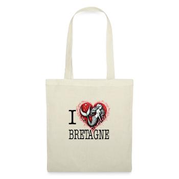 I Love Bretagne Heart of Mermaid Lagoon - Tote Bag - nature - Front
