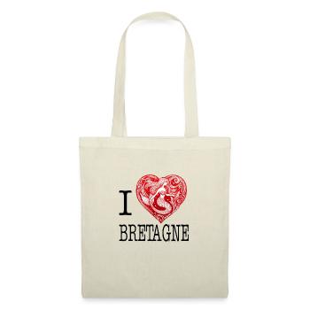 I Love Brittany Heart of a Norman Mermaid - Tote Bag - nature - Front