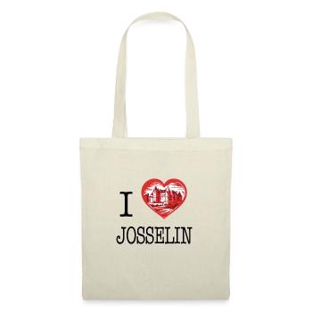 i love Josselin von I Love Bretagne - Stoffbeutel - Natur - Vorne