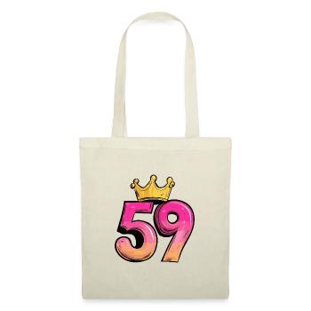 59 Nombre Couronne - Sac en tissu - nature - Devant