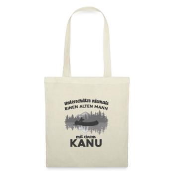 Kanu, unterschätze niemals einen alten Mann. - Stoffbeutel - Natur - Vorne