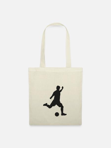 fussballspieler - Stoffbeutel - Natur