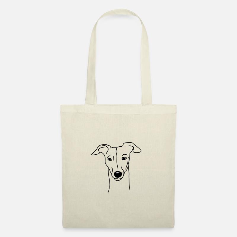 Whippet - Stoffbeutel - Natur
